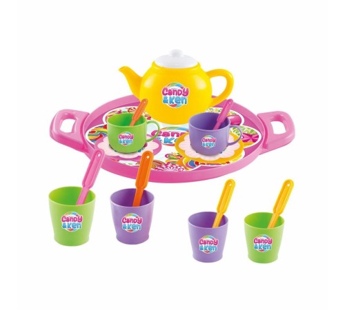 01593 CANDY TEPSİLİ ÇAY SET 01593 CANDY TEPSİLİ ÇAY SET