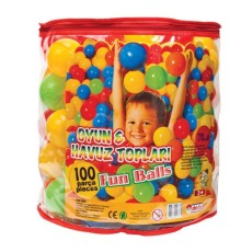 01733 OYUN HAVUZ TOPU 100 LÜ FİLELİ  7CM