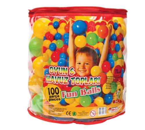 01733 OYUN HAVUZ TOPU 100 LÜ FİLELİ 7CM 01733 OYUN HAVUZ TOPU 100 LÜ FİLELİ 7CM