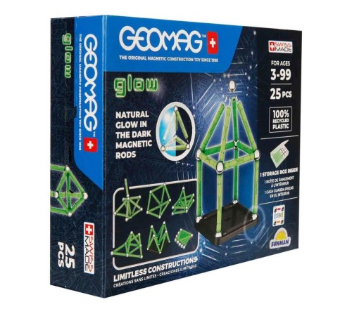 0210 Geomag Glow Manyetik Zeka Oyunu 25 Parça 0210 Geomag Glow Manyetik Zeka Oyunu 25 Parça