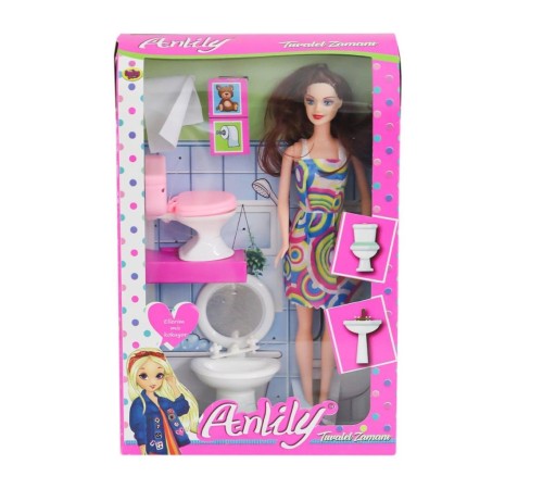02443 Anlily Klozetli Lavabolu Bebek -Oydaş Oyuncak 02443 Anlily Klozetli Lavabolu Bebek -Oydaş Oyuncak