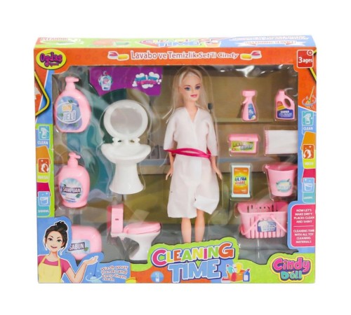 02452 Cindy Doll Bebek Lavabo ve Temizlik Seti -Oydaş Oyuncak 02452 Cindy Doll Bebek Lavabo ve Temizlik Seti -Oydaş Oyuncak