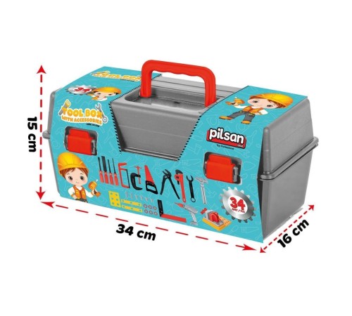 03 248 Pilsan Aksesuarlı Alet Çantası 34 Parça 03 248 Pilsan Aksesuarlı Alet Çantası 34 Parça