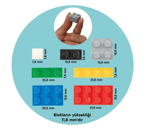 03 492 Pilsan Mikro Bloklar 588 Parça Kutulu 03 492 Pilsan Mikro Bloklar 588 Parça Kutulu