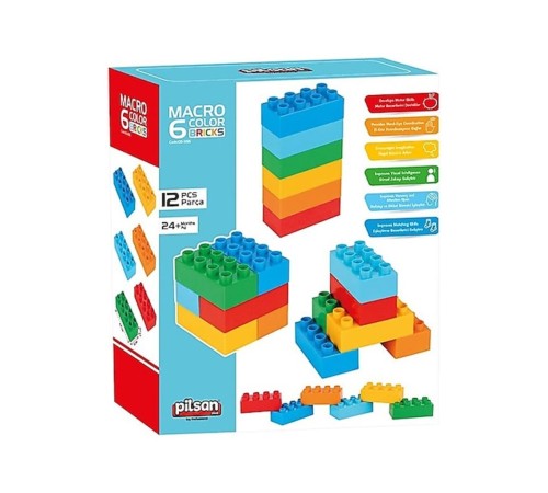 03 555 MAKRO 6 RENKLİ TUĞLA BLOKLAR