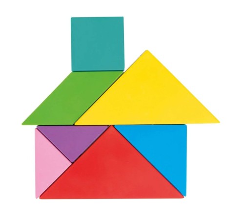 03 569 Ahşap Manyetik Tangram -Pilsan Oyuncak