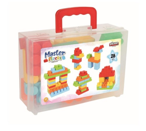 03 577 Master Bloklar 28 Parça Çantalı -Pilsan Oyuncak 03 577 Master Bloklar 28 Parça Çantalı -Pilsan Oyuncak