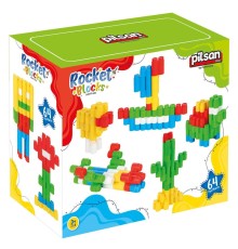 03 604 Rocket Bloklar 64 Parça -Pilsan Oyuncak
