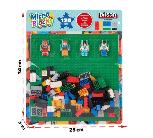 03 625 Pilsan Micro Bloklar 120 Parça 03 625 Pilsan Micro Bloklar 120 Parça