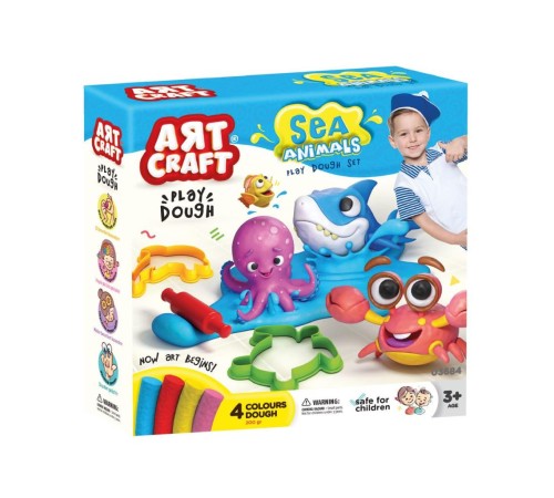 03684 Art Craft Deniz Hayvanları Hamur Set 200 gr 03684 Art Craft Deniz Hayvanları Hamur Set 200 gr