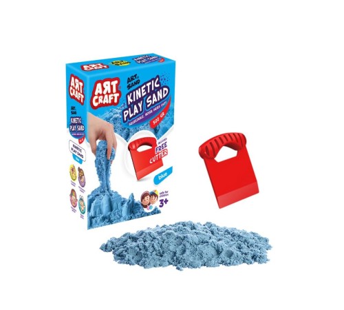 03686 Aksesuarlı Mavi Kinetik Oyun Kumu 500 gr 03686 Aksesuarlı Mavi Kinetik Oyun Kumu 500 gr