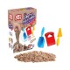 03690 Aksesuarlı Naturel Kinetik Oyun Kumu 1000 gr -Dede