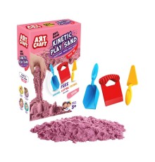 03693 AKSESUARLI PEMBE KİNETİK OYUN KUMU 1000 GR