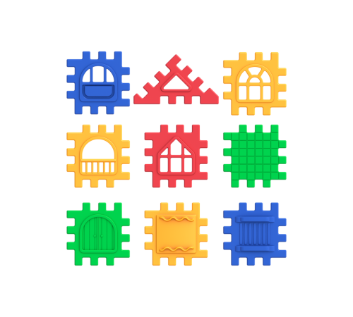 03702 Puzzle City 64 Parça -Dede