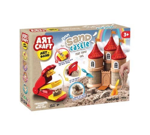 03738 PERİ MASALI OYUN KUM SET 750 GR 03738 PERİ MASALI OYUN KUM SET 750 GR