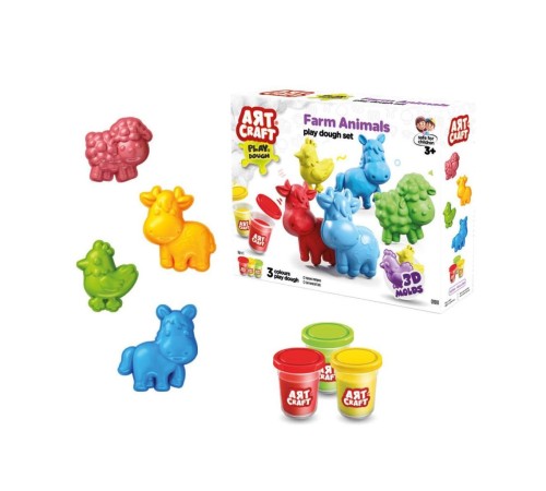 03993 Art Craft Çiftlik Hayvanları Hamur Set 168 Gr -Fentoys 03993 Art Craft Çiftlik Hayvanları Hamur Set 168 Gr -Fentoys