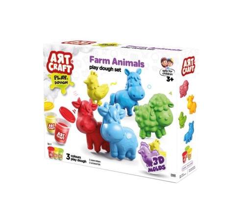 03993 Art Craft Çiftlik Hayvanları Hamur Set 168 Gr -Fentoys 03993 Art Craft Çiftlik Hayvanları Hamur Set 168 Gr -Fentoys