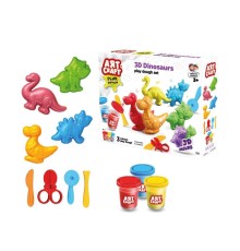 03995 Art Craft 3D Dinozorlar Hamur Set 168 Gr -Fentoys