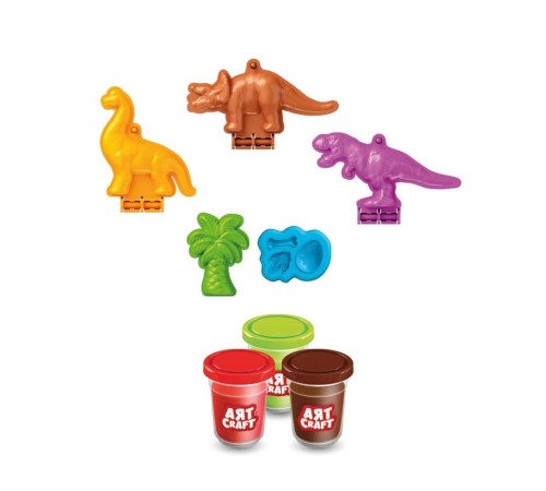 03996 Art Craft Dinozorlar Hamur Set 168 Gr -Fentoys 03996 Art Craft Dinozorlar Hamur Set 168 Gr -Fentoys