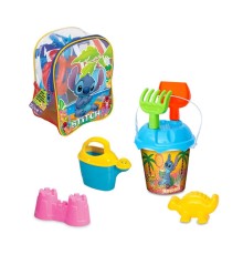 04063 Stitch Resimli Sırt Çantası Plaj Seti