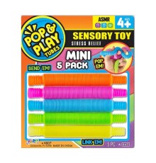 04807 -SUN-JRU-POP PLAY TUBES DUYUSAL STRES  OYUNCAĞI MİNİ 5Lİ 2A KRTL