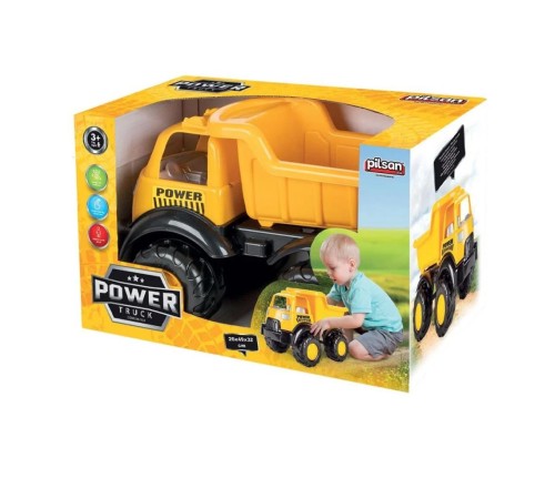 06 522 Power Kamyon Sarı -Pilsan Oyuncak 06 522 Power Kamyon Sarı -Pilsan Oyuncak