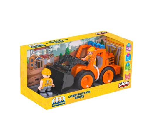 06 533 Double Blocks İş Makineleri Serisi -Pilsan Oyuncak