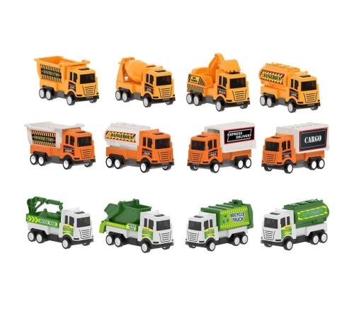 07 628 Pilsan Çek Bırak Mini Kamyonlar İş Serisi (Adet) 07 628 Pilsan Çek Bırak Mini Kamyonlar İş Serisi (Adet)