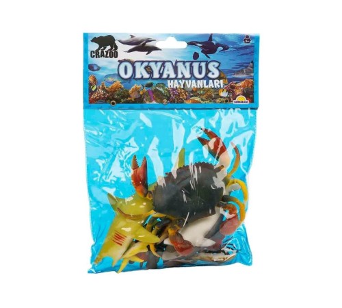 0709 Okyanus Hayvanları Poşetli Hayvan Oyun Seti Orta Boy 0709 Okyanus Hayvanları Poşetli Hayvan Oyun Seti Orta Boy