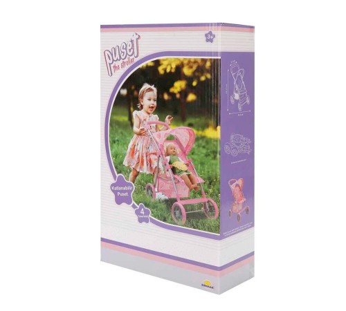 09324 Çilek Desenli 4 Tekerlekli Puset -Sunman 09324 Çilek Desenli 4 Tekerlekli Puset -Sunman
