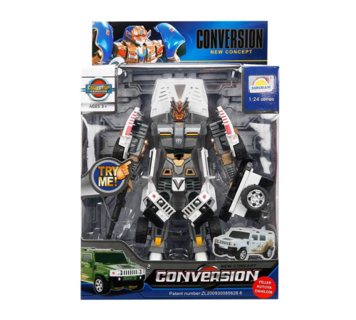 1:24 Sesli ve Işıklı Dönüşebilen Robot 22 cm 1:24 Sesli ve Işıklı Dönüşebilen Robot 22 cm