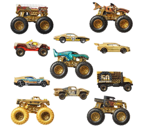 1:64 Hot Wheels Monster Trucks Bigfoot Trophy Şampiyonları Araba ve Kamyonlar 1:64 Hot Wheels Monster Trucks Bigfoot Trophy Şampiyonları Araba ve Kamyonlar