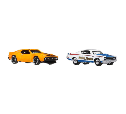 1:64 Hot Wheels Premium Car Culture 2'li 71 Amc Javelin Ve Amc Rebel Machine