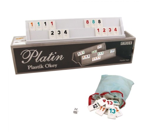 1010211 Platin Plastik Okey Takımı -Starokey 1010211 Platin Plastik Okey Takımı -Starokey