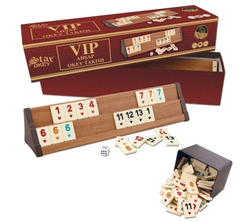 1010464 VİP Ahşap Okey Takımı Açık Renk ,Star okey 1010464 VİP Ahşap Okey Takımı Açık Renk ,Star okey