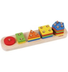 1013-SKC Chiva, Beşgenli Geometik Şekiller - Ahşap