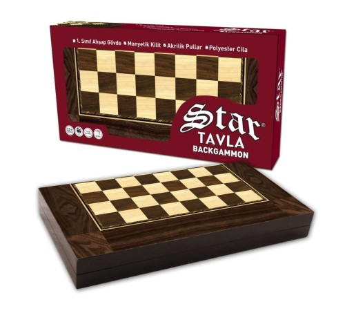 1020180 Star Polyester Ceviz Tavla (Büyük) 1020180 Star Polyester Ceviz Tavla (Büyük)