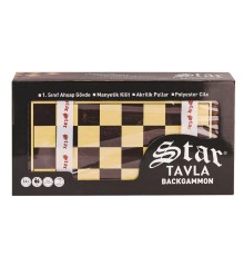 1021798 Star Antik Ceviz Tavla Takımı -Star Oyun Aletleri