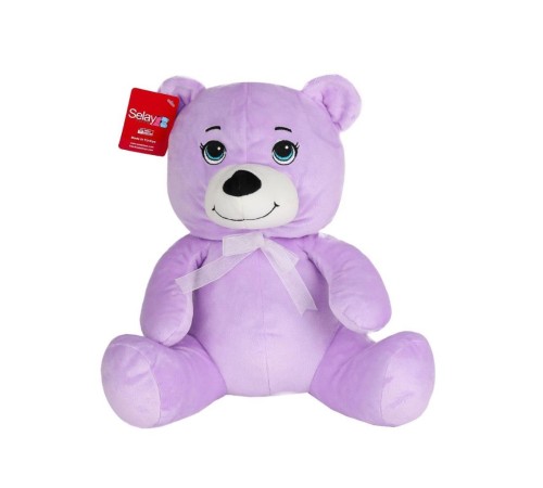 1022L Göbekli Peluş Ayı 28 cm Lila -Selay Oyuncak 1022L Göbekli Peluş Ayı 28 cm Lila -Selay Oyuncak