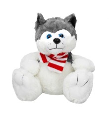 1030 Oturan Husky Atkılı Köpek 30 cm