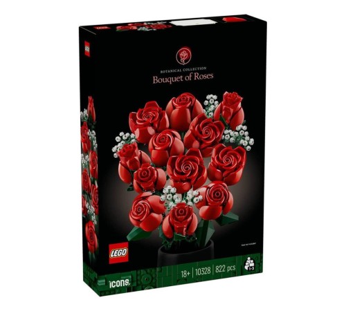 10328 LEGO® icons Botanical Collection - Gül Buketi 822 parça +18 yaş 10328 LEGO® icons Botanical Collection - Gül Buketi 822 parça +18 yaş