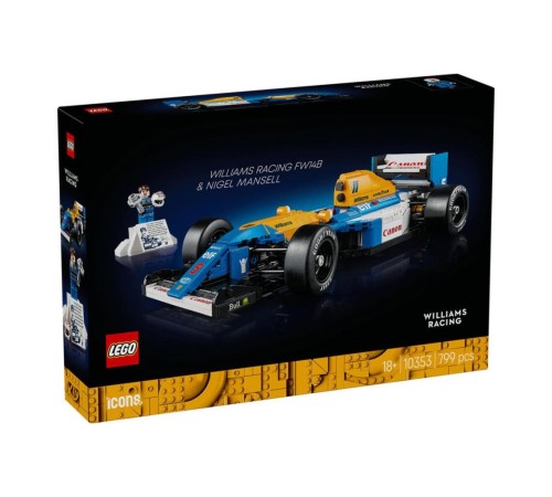 10353 Lego icons Williams Racing FW14B ve Nigel Mansell 10353 parça +18 yaş 10353 Lego icons Williams Racing FW14B ve Nigel Mansell 10353 parça +18 yaş