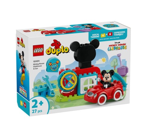 10454 Lego Duplo Mickey Mousenun Kulüp Evi ve Arabası 27 parça +2 yaş 10454 Lego Duplo Mickey Mousenun Kulüp Evi ve Arabası 27 parça +2 yaş