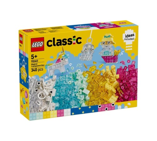 11040 Lego Classic  Sihirli Saydam Kutu 340 parça +5 yaş