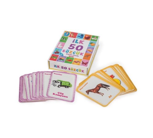 1161 Flash Cards İlk 50 Sözcük -DıyToy 1161 Flash Cards İlk 50 Sözcük -DıyToy
