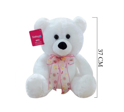 1178B Selay, Oturan Ayı 37 cm Beyaz 1178B Selay, Oturan Ayı 37 cm Beyaz