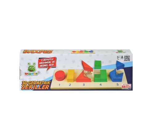 125 Woodoy 3D Yapboz Geometrik Şekiller Bultak 125 Woodoy 3D Yapboz Geometrik Şekiller Bultak