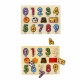 130444 Ahşap Raptiyeli Puzzle Saat