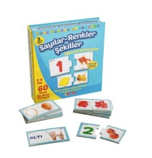 1444 EĞLENCELİ BUL SAYILAR RENKLER ŞEKİLLER