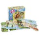 1481 DıyToy Süper Renkli 4'lü Puzzle - Hayvanlar / 8+12+16+24 Parça Puzzle
